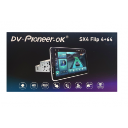 DV-Pioneer SX 4 FLIP: 9"  (4+64Gb) Однодиновая посадка (Вращение экрана на 180)