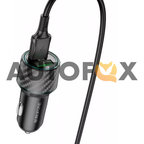 АЗУ Borofone BZ21A 2USB-A 36W+кабель Micro USB черный