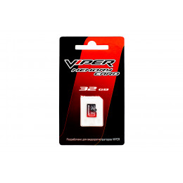 Viper microSD 32Gb class10 U3 30/80Mb/s Карта памяти без адаптера  (НЕ ДЛЯ КОМБО УСТРОЙСТВ)