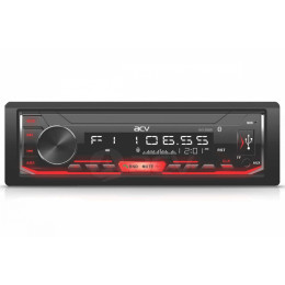 ACV AVS-816BR 1din/красная/Bluetooth/USB/AUX/SD/FM/4*50