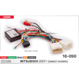 Carav 16-090: CAN-Simple Soft MITSUBISHI 2007+ (select models) (Питание+Динамики+Руль+2RCA)