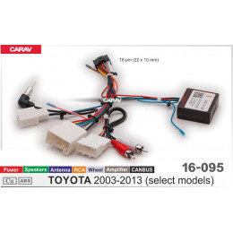 Carav 16-095: CAN-SS TOYOTA 2003-2013 (Питание/Динамики/Антенна/Руль/Усилитель/CAN BUS)