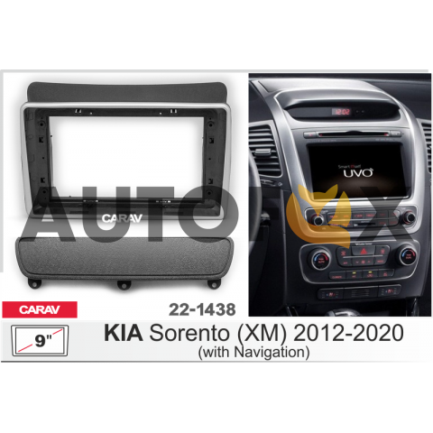 Carav 22-1438: 9" KIA Sorento (XM) 2012-20 с навигацией