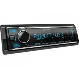 Kenwood KMM-125 2 пары RCA, MP3/WMA/FLAC/Android. мультицвет  подсветка